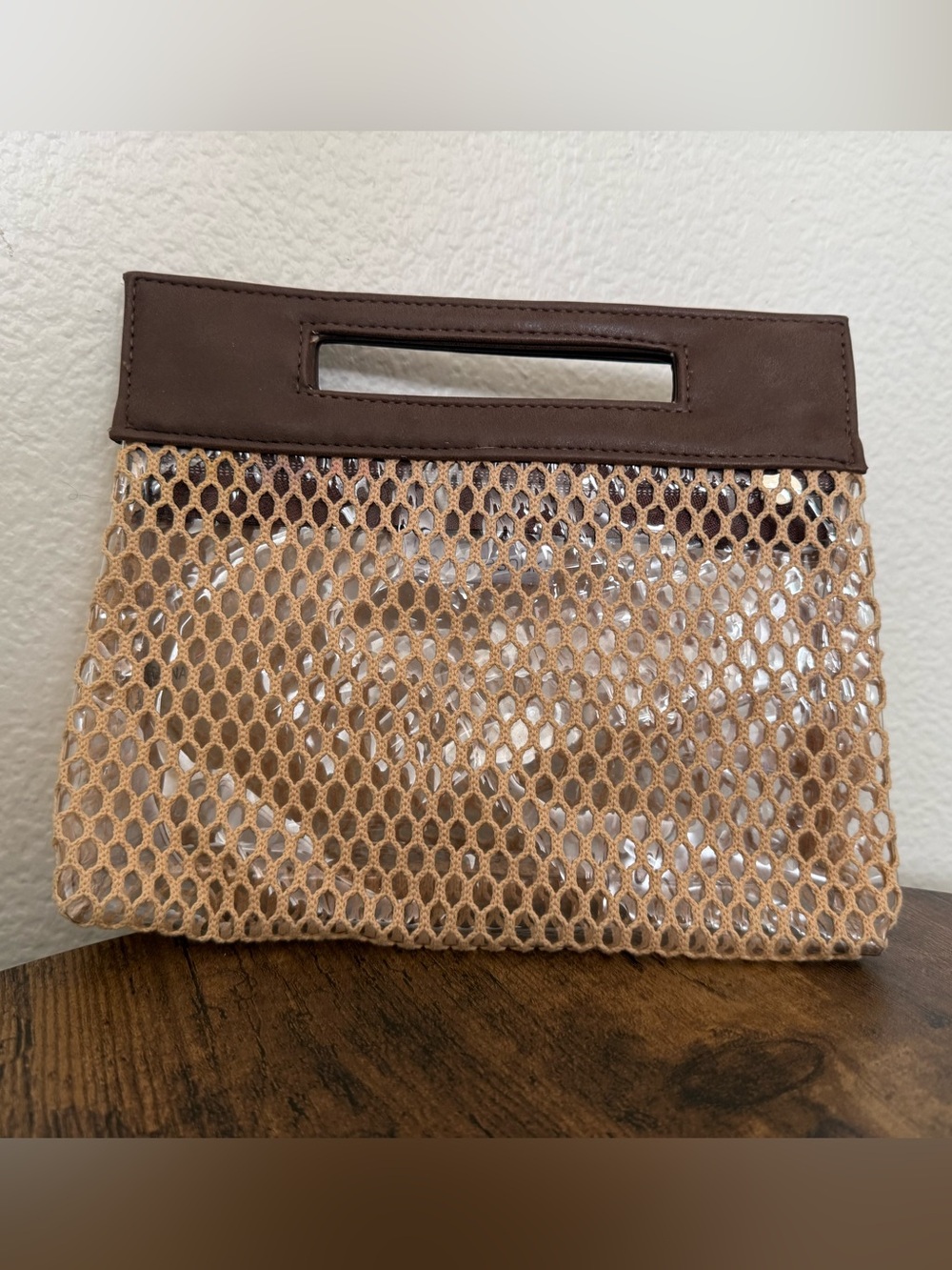 Sonia Kashuk Handbag Clutch Button Up Makeup See Through the Wave by Target 2018